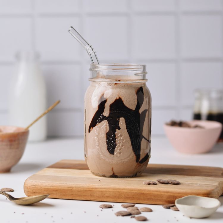High Protein Peanut Butter & Chocolate Shake